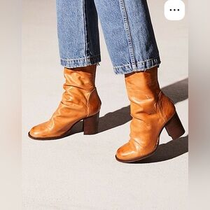 NWOB Free People Elle Block Heel Boot Women's size 39 US 8.5 boho fall